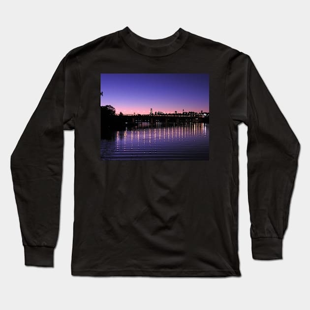 Dawn over Iron Cove Long Sleeve T-Shirt by kirstybush